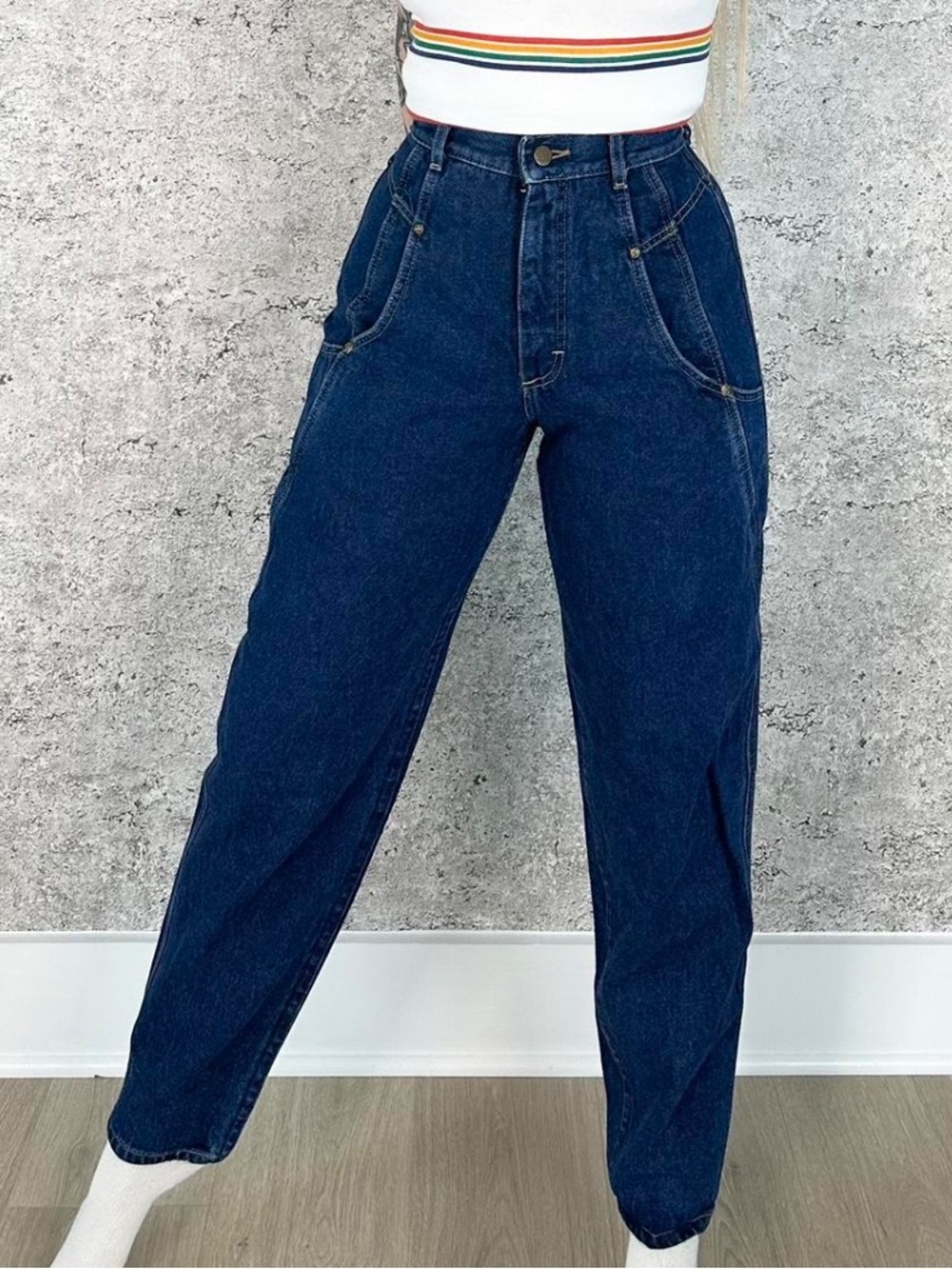 Lee Women's Dark Blue High-Waist Jeans